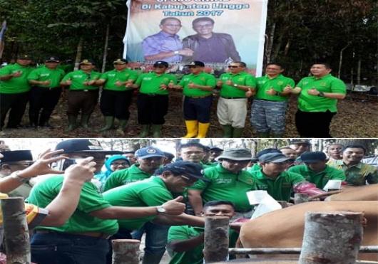 Sukseskan Upsus Siwab:  Dirjen PKH  Kementan  dan  Bupati  Lingga  Lakukan Ib Massal dan Tanam Perdana Hijauan Pakan Ternak Indigofera
